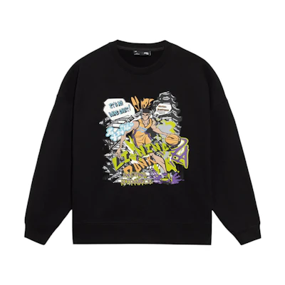 Li-Ning Basketball Culture Graphic Pullover Hoodie Unisex Black AWDS555-2