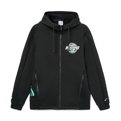 Li-Ning Basketball Graphic Print Long Sleeve Sweatshirt - Black AWDR715-1