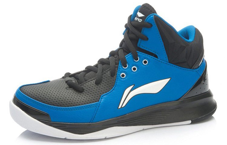 Lookbook Li-Ning Basketball High 'Black Blue' ABFK027-4