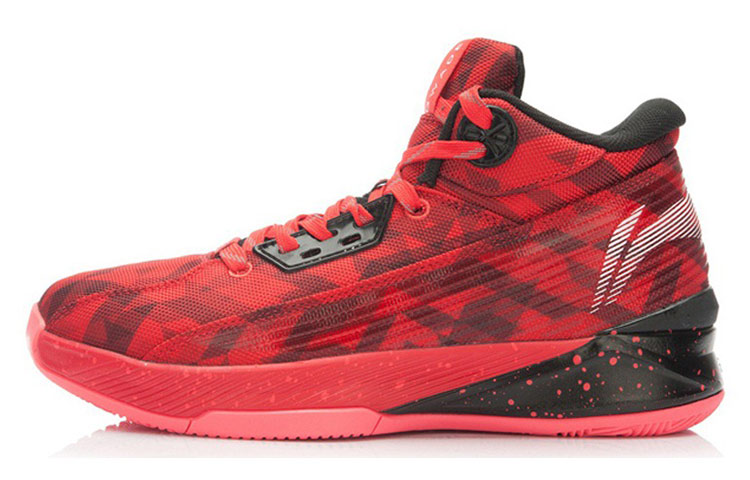Li-Ning Basketball High 'Black Red' ABAK025-4
