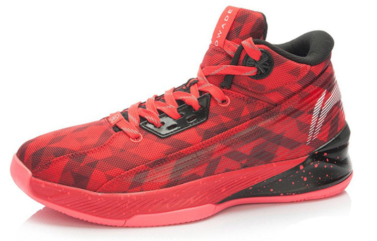 Lookbook LiNing李寧 舒適透氣抗磨損 高筒實戰籃球鞋 黑紅