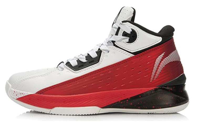 Li-Ning Basketball High 'Black White Red' ABAK025-1
