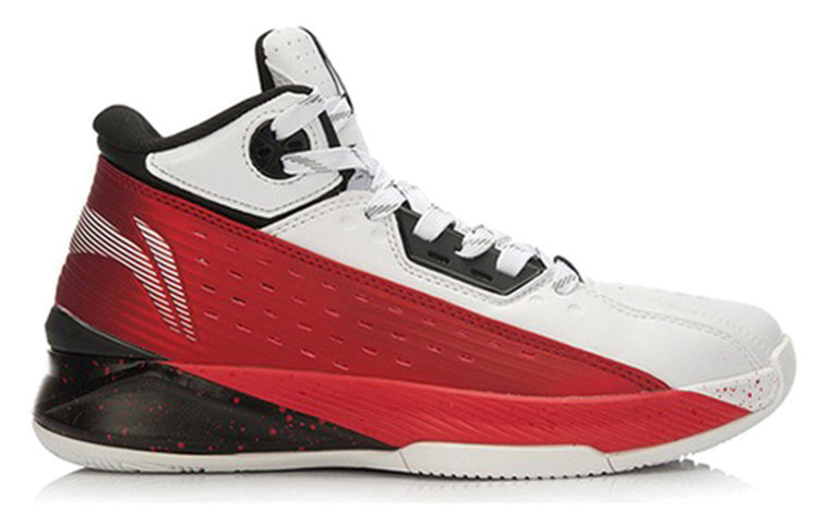 Order Li-Ning Basketball Tinggi 'Hitam Putih Merah' ABAK025-1