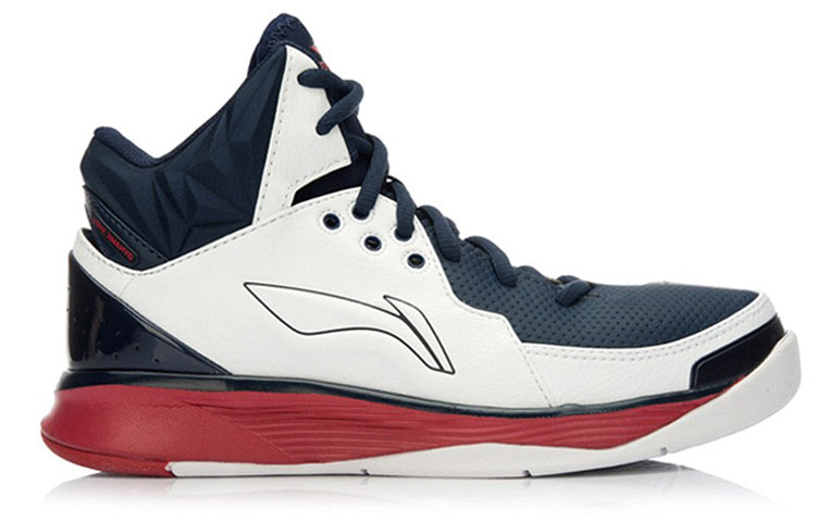 Order LiNing李寧 舒適透氣防滑 高筒實戰籃球鞋 白藍