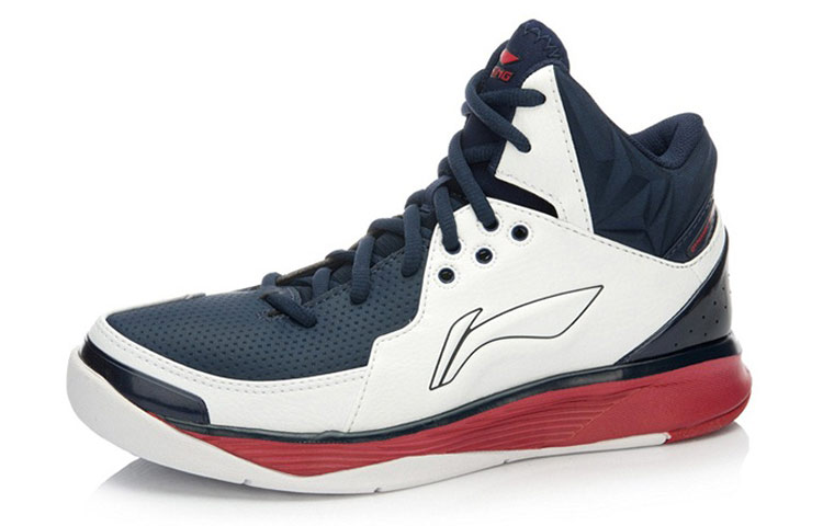 Lookbook LiNing李寧 舒適透氣防滑 高筒實戰籃球鞋 白藍