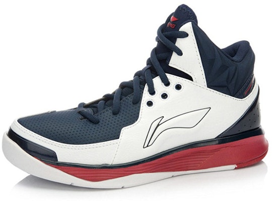 Li-Ning Basketball High 'White Blue' ABFK027-1 Lookbook Li-Ning Basketball High 'White Blue' ABFK027-1