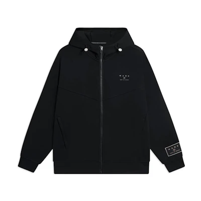 Li-Ning Basketball Hoodie Black with Brand Print for Men AWDSC43-1