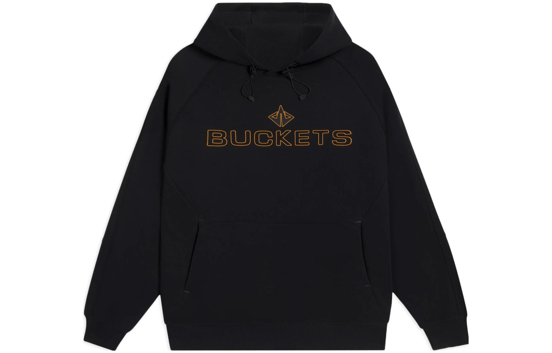 Li-Ning Basketball Logo Comfortable Pullover Sweatshirt Black Unisex AWDS641-4