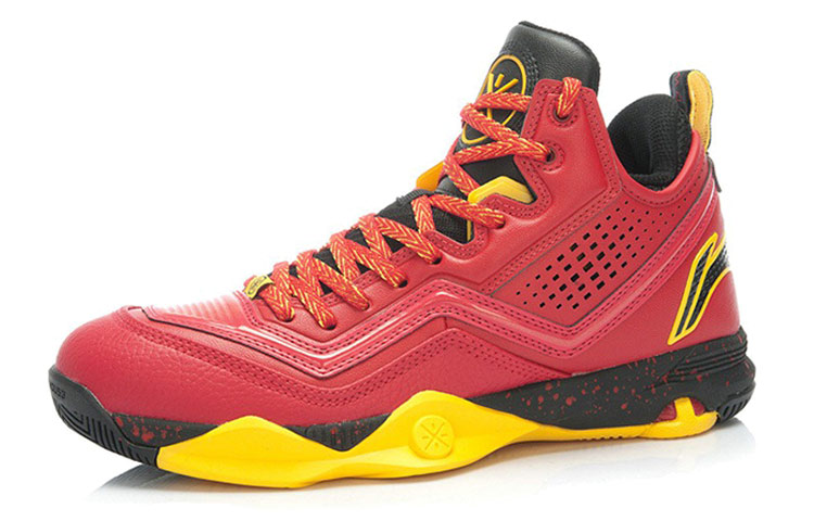 Lookbook 리닝 로우 농구화 블랙/옐로우 (Li-Ning low basketball shoes black/yellow) ABFK005-3