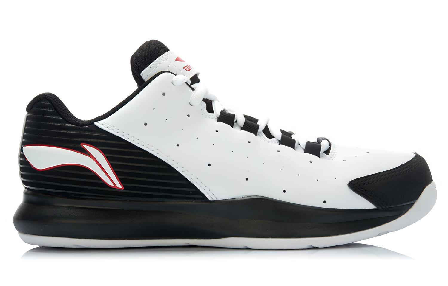 Order LiNing李寧 減震防滑耐磨 中筒實戰籃球鞋 黑白