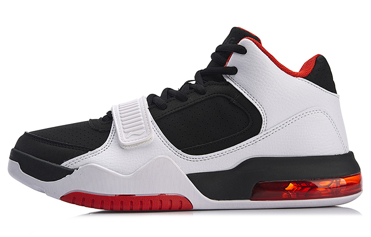 Li-Ning Basketball Mid 'Black White Red' AGBN025-1