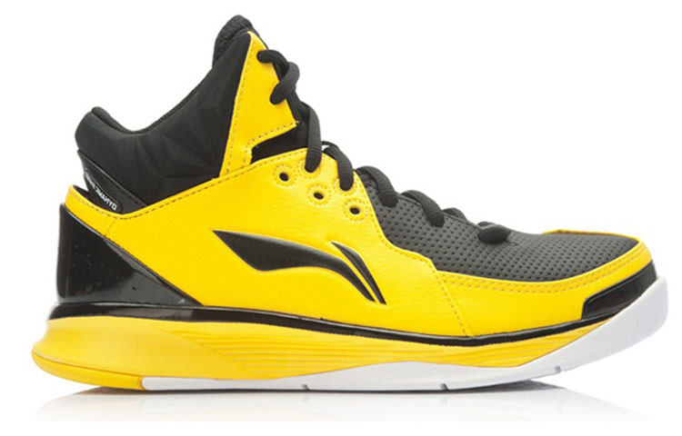 Order LiNing李寧 透氣 中筒 實戰籃球鞋 男款 黑黃