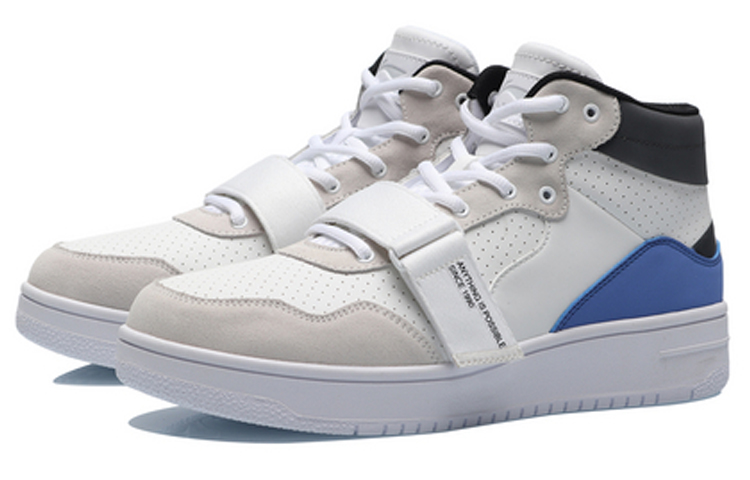 Lookbook 리닝 농구화 미드 '스탠다드 화이트' (Li-Ning Nongguhwa Mideu 'Seutaendaendeu Hwaiteu') AGCP095-4