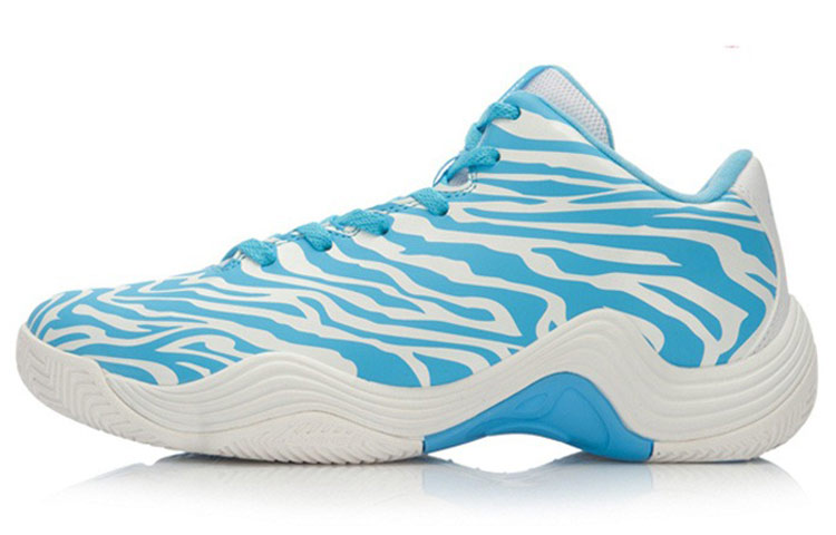 Li-Ning Basketball Mid 'White Blue' ABPK051-6