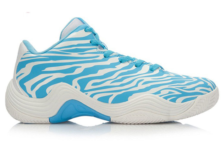 Order LiNing李寧 減震防滑舒適 中筒實戰籃球鞋 白藍