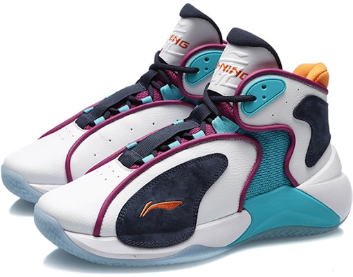 Li-Ning Basketball Mid 'White Blue Black' AGBR027-3 Lookbook Li-Ning Basketball Mid 'White Blue Black' AGBR027-3