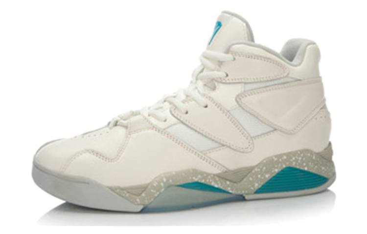 Lookbook LiNing李寧 耐磨 中筒 實戰籃球鞋 男款 白灰