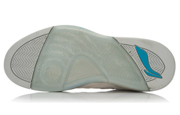 Shop LiNing李寧 耐磨 中筒 實戰籃球鞋 男款 白灰