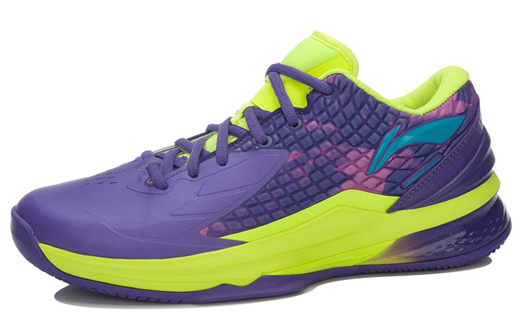 Order Li-Ning Bola Keranjang Profesional 'Ungu Hijau' ABPL029-3