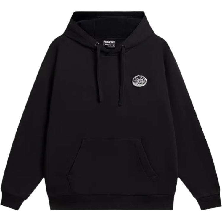 Li-Ning Basketball Pullover Hoodie Black Casual Sportswear AWDSE83-3