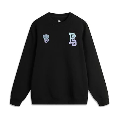 Li-Ning Basketball Pullover Letter Print Long Sleeve Sweatshirt Black () AWDU259-1