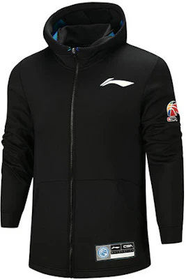 Jaket Hoodie Cetakan Huruf Hitam Li-Ning Siri Bola Keranjang AWDQ789-2 Order Jaket Hoodie Cetakan Huruf Hitam Li-Ning Siri Bola Keranjang AWDQ789-2