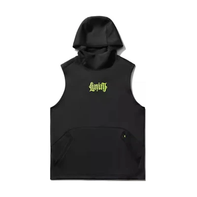 Li-Ning Basketball Series Black Sleeveless Hoodie AWDR181-1