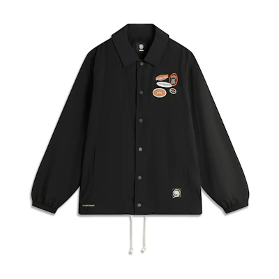 Li-Ning Basketball Series Black Water-Resistant Loose Fit Jacket AFDU209-3