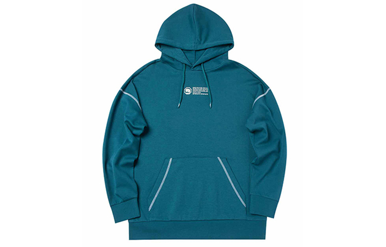 Li-Ning Basketball Series Blue Oversized Hoodie for Casual & Sports AWDQ511-2