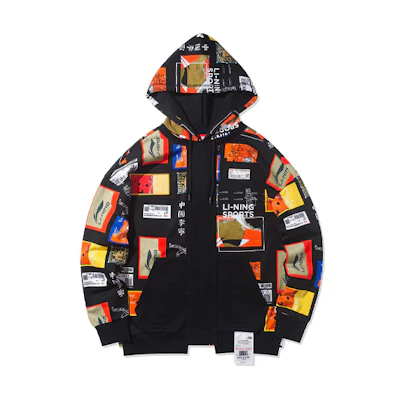 Li-Ning Basketball Series Graphic Hoodie Black () AWDR907-1