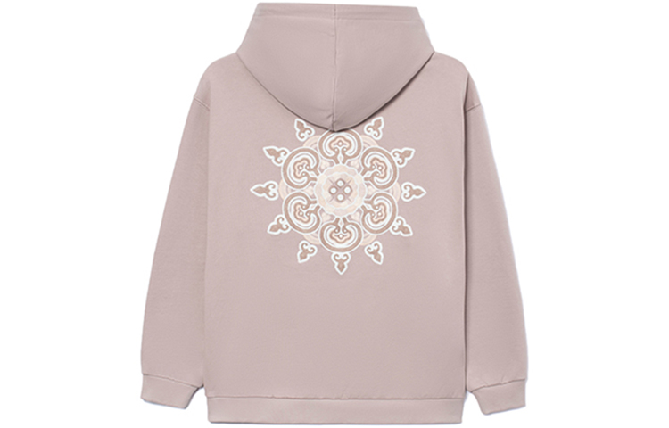 Li-Ning Basketball Series Hooded Print Oversized Sweatshirt Brown Unisex Autumn AWDR729-5