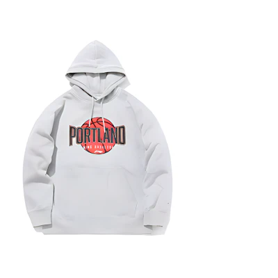 Li-Ning Basketball Series Letter Print Fleece Hoodie Grey AWDQ785-3