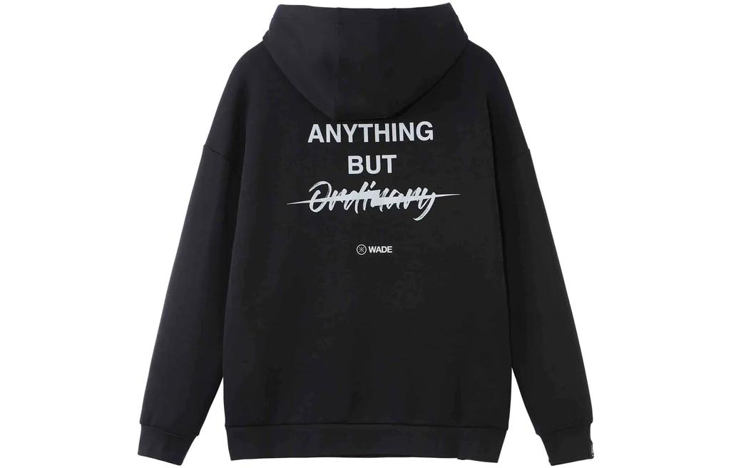 Li-Ning Basketball Series Letter Print Hoodie Black AWDSC65-1