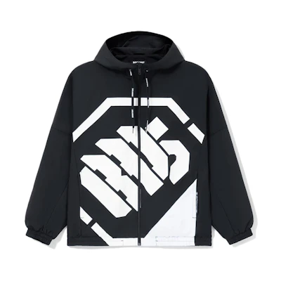 Li-Ning Basketball Series Letter Print Loose Fit Hoodie Jacket Black Mens AFDS075-3
