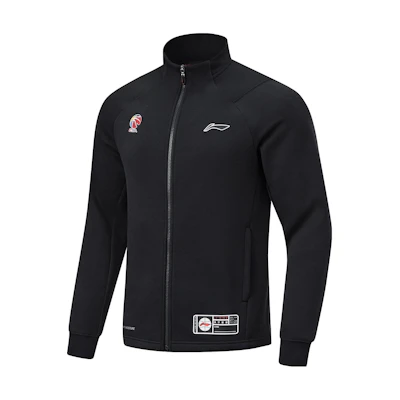 Li-Ning Basketball Series Logo Print Zip-Up Jacket Black Sweater AWDT889-1