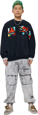 Li-Ning Basketball Series Loose Fit Crewneck Sweatshirt Black Men’s秋 Edition AWDRA23-4 Sizing Li-Ning Basketball Series Loose Fit Crewneck Sweatshirt Black Men’s秋 Edition AWDRA23-4