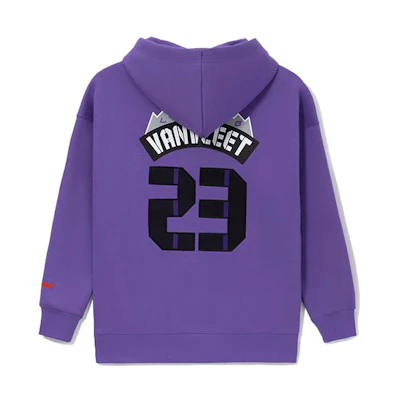 Li-Ning Basketball Series Purple Fleece Pullover Winter Hoodie Unisex AWDRH49-2