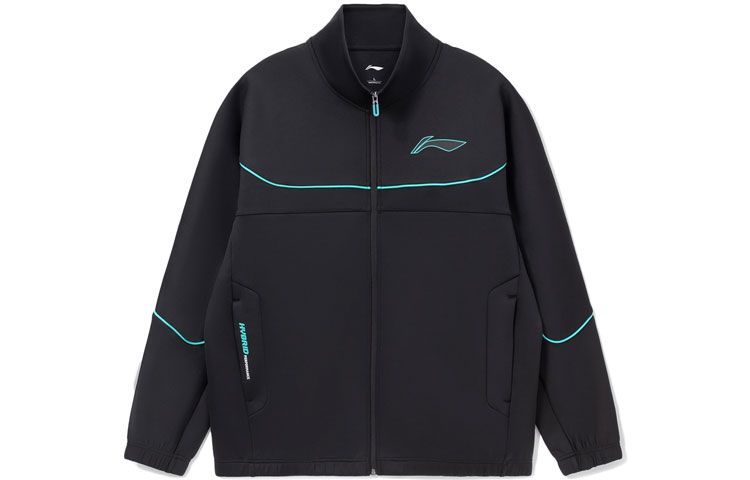 Li-Ning Basketball Series Unisex Black Full-Zip Logo Jacket AWDR717-3