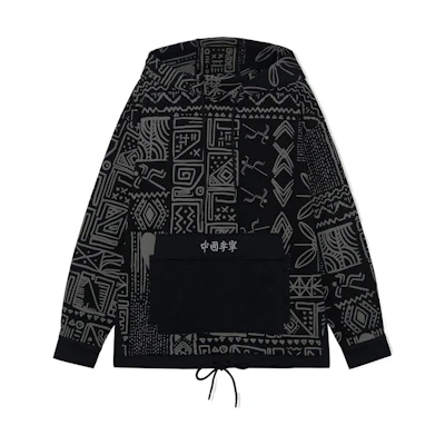 Li-Ning Basketball Series Unisex Printed Loose Fit Hoodie Black AWDRA73-3