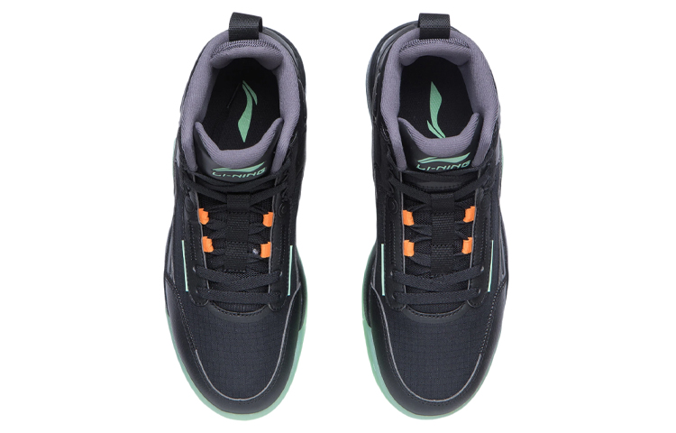 Li-Ning Basketball Shoes 'Black Mint Green' 圖 4