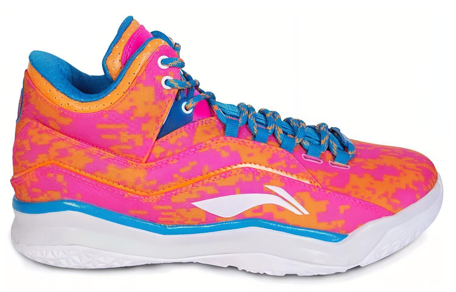 Li-Ning Basketball Shoes 'Orange Blue' 圖 2