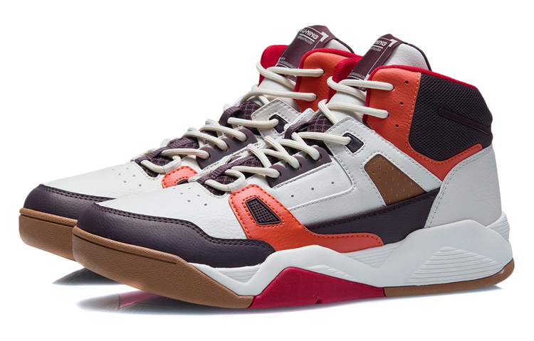 Lookbook Li-Ning Basketball Shoes 'White Black Red' AGBR083-5