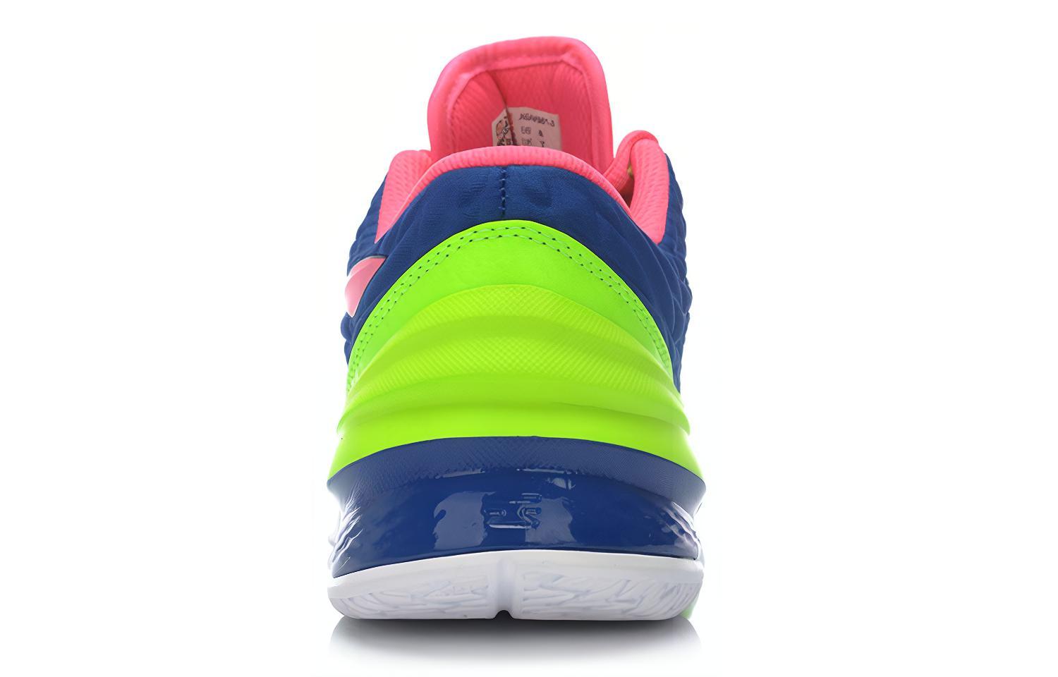 Shop Sepatu Basket Li-Ning Low 'Green-Blue Colorblock' ABAK001-3
