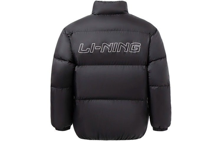 Buy 李宁篮球防风羽绒冬季夹克 黑色 AYMR053-3