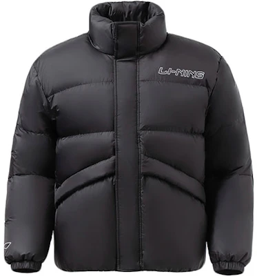 李宁篮球防风羽绒冬季夹克 黑色 AYMR053-3 Lookbook 李宁篮球防风羽绒冬季夹克 黑色 AYMR053-3