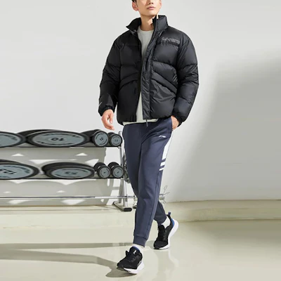 李宁篮球防风羽绒冬季夹克 黑色 AYMR053-3 Shop 李宁篮球防风羽绒冬季夹克 黑色 AYMR053-3