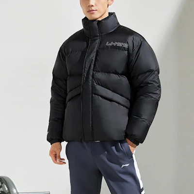李宁篮球防风羽绒冬季夹克 黑色 AYMR053-3 Purchase 李宁篮球防风羽绒冬季夹克 黑色 AYMR053-3