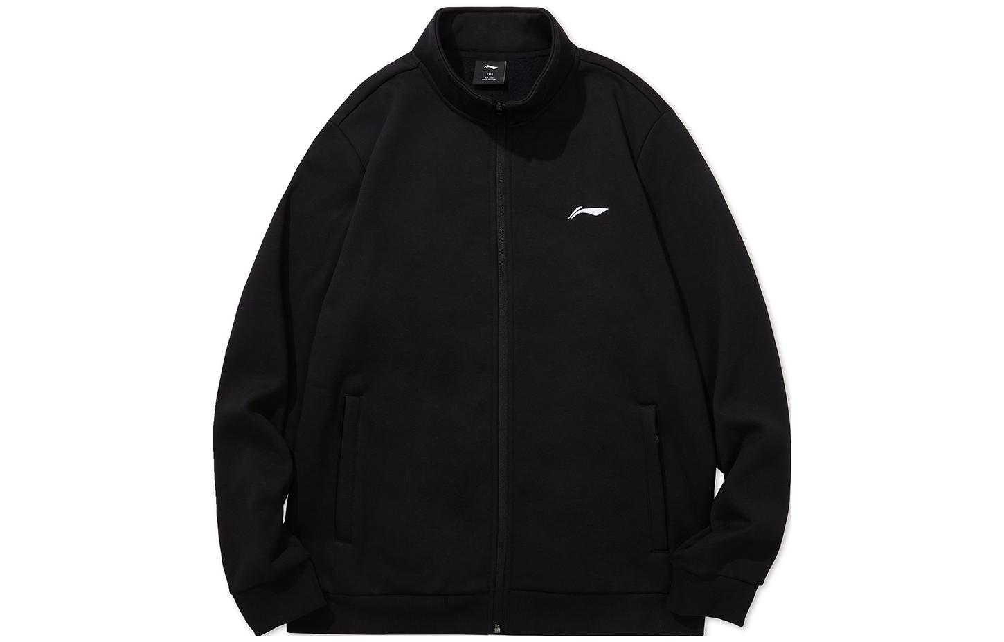 Li-Ning Black Badminton Series Casual Sports Jacket - Autumn Edition AWDTD79-1