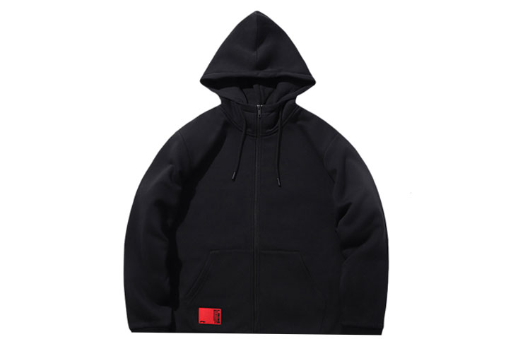 Li-Ning Black Casual Knit Hooded Sports Jacket AWDPD23-2