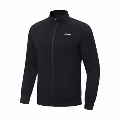 Li-Ning Black Casual Long-Sleeve Zip-Up Sweatshirt 121804